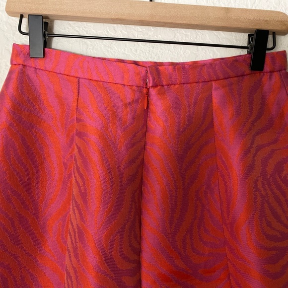 Roland Nivelais fushia silk pencil skirt size 6 - Picture 8 of 8